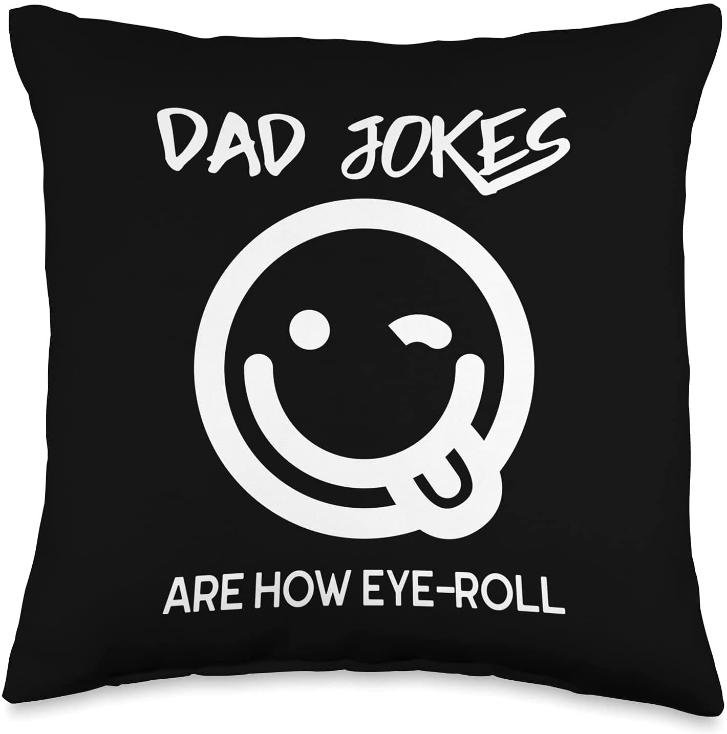 Funny dad jokes throw pillow