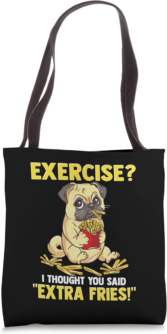 Funny Extra Fries Tote Bag