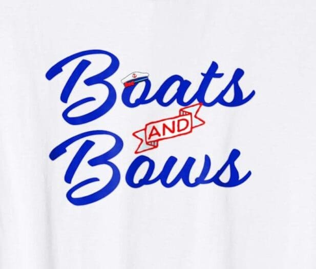 Cute boats and bows shirt