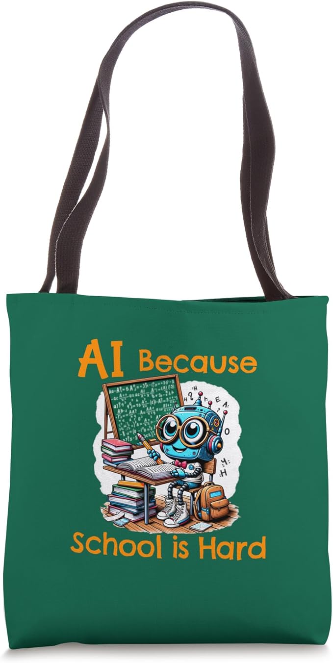 AI Because School is Hard Tote Bag
