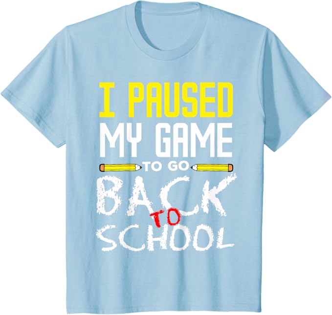 Gamers back to school design.